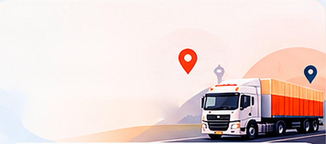 A Truckkaaka truck on the route between two map pins